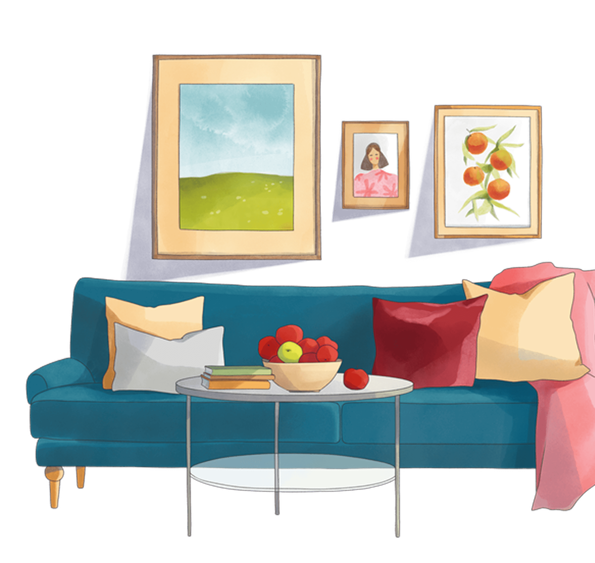 Indomarkt Apartment Living Room Illustration